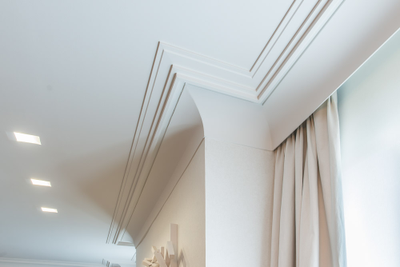 Карниз потолочный с гладким профилем из полиуретана Orac Decor - Luxxus - (Орак Декор - Люксус) C355