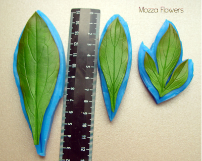 " Лист пиона" Силиконовый молд (вайнер)