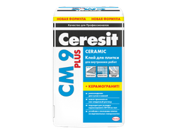 Купить Ceresit cm 9 plus  Церезит см 9 плюс клей для керамической плит в Ангарске, Иркутске, Усолье.