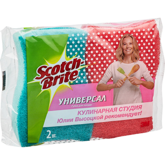 Губки Scotch-Brite универсальная для посуды 2 шт/упак US-F-2