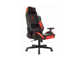 Кресло компьютерное Zombie HERO BATTLEZONE PRO, 2 подушки, экокожа/ткань, черное/красное