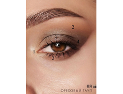 Палетка теней для век вокруг глаз 4-х цветные Glam Look в ассортименте ЛюксВизаж