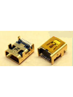 Разъем mini USB № 9 8pin универсал, для фотоаппаратов, планшетов, телефонов, MP3, MP4