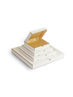 Упаковка для пиццы 320*320*45 мм (бел/бур)