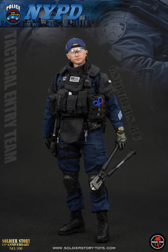 Нью-Йоркский полицейский - Коллекционная фигурка 1/6 - NYPD ESU “TACTICAL ENTRY TEAM” (SS100) - Soldier Story
