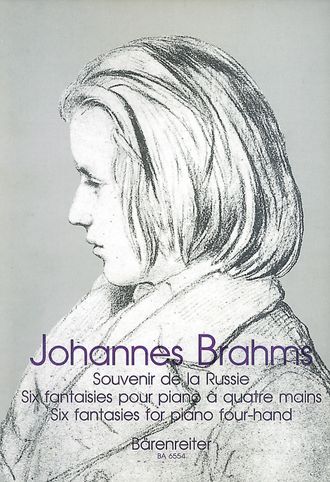 Brahms, Johannes Souvenir de la Russie. Sechs Fantasien für Klavier zu vier Händen