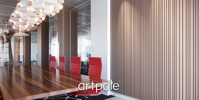 Гипсовая панель BARCODE + LED артикул M-0054