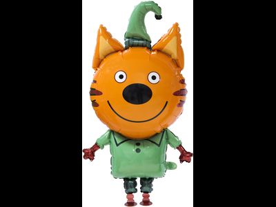 Шар 3D (32''/81 см) Ходячая Фигура, Три Кота, Компот