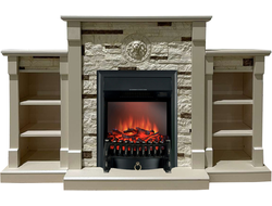 Электрокамин Гамбург SL M1 с очагом Fobos