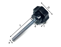 Барашек М8*38*50 с внешней резьбой