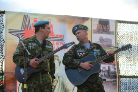  Соревнования по военно-прикладным видам  спорта на родине героя Советского Союза  П.М.Гаврилова  в  с. Альвидино 