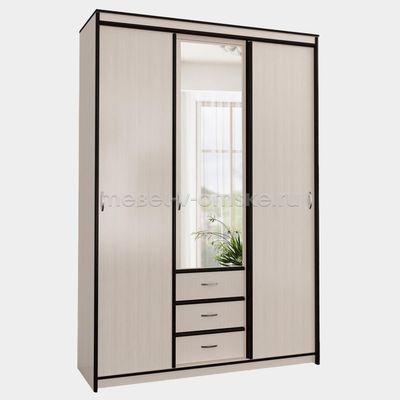 ШМ380 Шкаф-купе Карина 1,5 с зеркалом. Размер: 1500х2200х540.