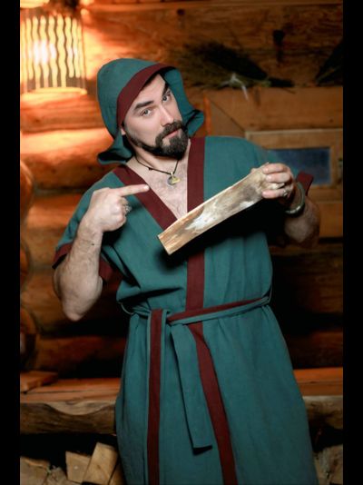 Кимоно-халат из крапивы  "Дар Мастера"