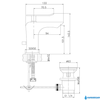 Смеситель для раковины Contest LM5806CW