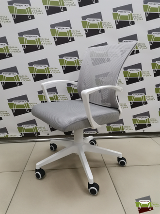 Кресло M-800 Энжел/Angel white pl E71 (серебристый) UTFC