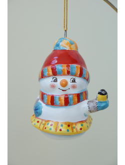 Снеговичка с птичкой - Снежная семейка