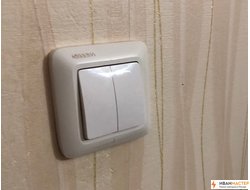 Установка двухклавишного выключателя цена в Москве ИВАНМАСТЕР