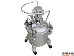 Профессиональный красконагнетательный бак 10 л БК 10ПВ из нержавеющей стали