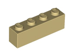 Brick 1 x 4, Tan (3010 / 301005 / 4113916)