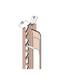 Профиль штукатурный с уплотнительной кромкой 6 мм 260 см Protektor Артикул: 37706