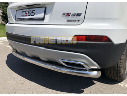 Защита заднего бампера d60 для Changan CS55 2018-