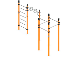 2277.50 Воркаут «5 турников, шведская стенка и рукоход «зигзаг»