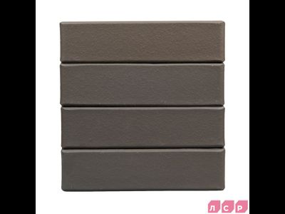 Облицовочный керамический кирпич ЛСР М150, 250х120х65 мм, графитовый Гладкий