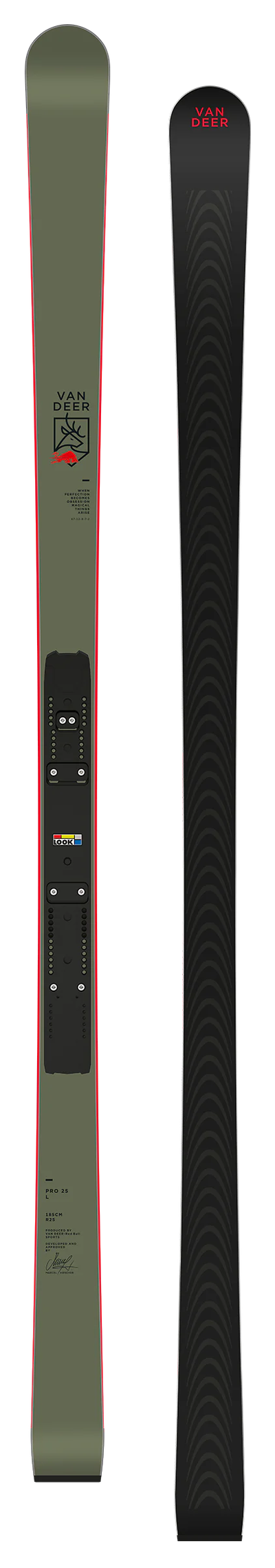 Горные лыжи Van Deer GS PRO L 185cm R25 с платформой Look R22