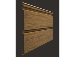 САЙДИНГ LUX ПОД ДЕРЕВО, БРУС D6S, МИНДАЛЬ