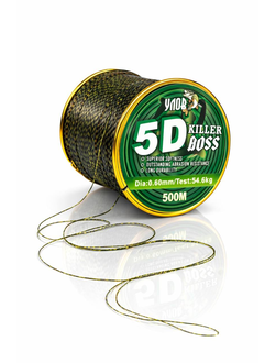 Леска KILLER BOSS 5D 500м #0.25/18.0kg