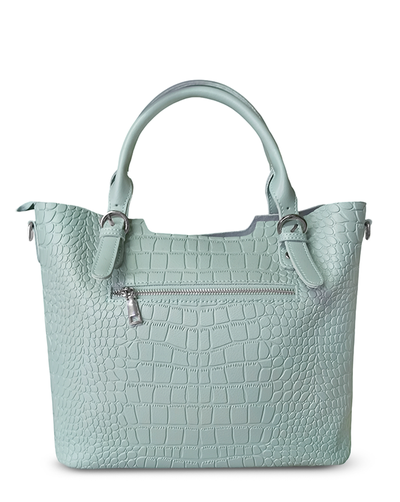 (АРТИКУЛ: 9937/0/6) СУМКА ЖЕНСКАЯ БОЛЬШАЯ, НАТУРАЛЬНАЯ КОЖА, ГОЛУБАЯ, СПЕРЕДИ КАРМАНЫ, РУЧКИ ЧЕРЕЗ ПЛЕЧО