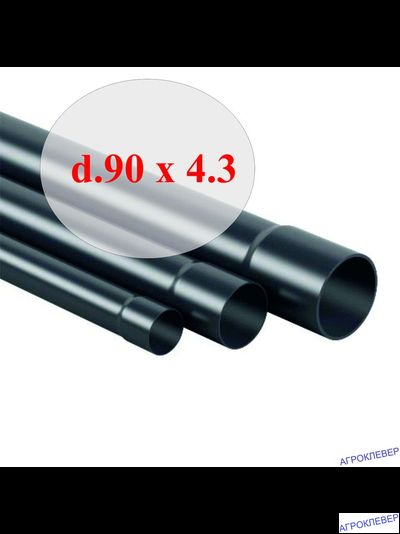 Труба 90*4,3 (3м) ПВХ с раструбом