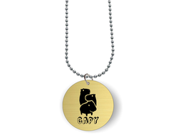 Кулоны с гравировкой Капибара, Kapibara-san