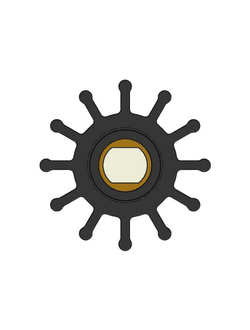 Импеллер помпы охлаждения двигателя Ancor 5353 77мм с лыской