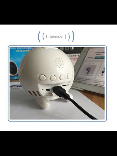 IP видеоняня WiFi (с информатором времени, месяцем и числом) с аккумулятором и с DVR, Full HD (Pro iCam)