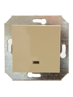 Выключатель одноклавишный GUSI Electric CITY Gold С5В11.ВК10.ВА1-8-005