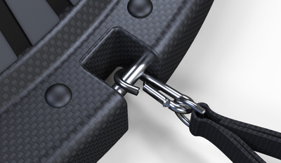 Полусфера гимнастическая надувная Original FitTools R3 с эспандерами и насосом