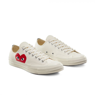 Converse x comme des garcons low white hotsell