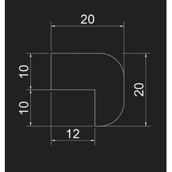 Молдинг световой SMGL18R (радиусный)