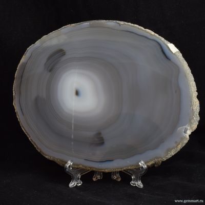 Агат - полированный спил - 170*140*5мм