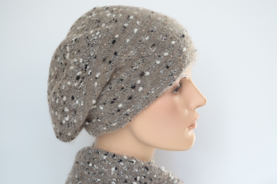 Вязаный шарф шерстяной итальянский для женщин Вицио Италия