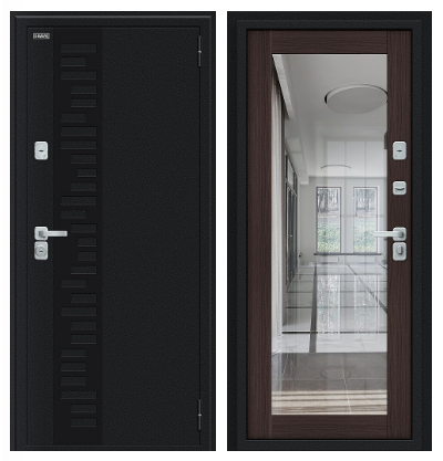 Thermo Флэш Декор-2 Букле черное/Wenge Veralinga