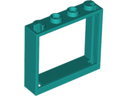 Window 1 x 4 x 3 - No Shutter Tabs, Dark Turquoise (60594 / 6222972)