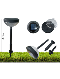 Светильник садовый F01 на солнечных батареях цвет черный