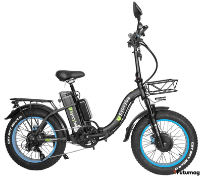 Электровелосипед Syccyba H2 (F11) DUAL 20AH синий