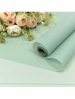 Пленка матовая в рулоне 50мкм (мята), 58см*10м