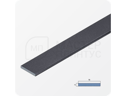 Декоративная алюминиевая полоса 15 мм. NEEXY PV88-44 SA Муар антрацит 2.7 м.