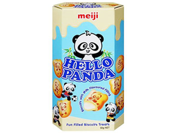Печенье Meiji Hello Panda с ванильным кремом 45 гр (10 шт)*8