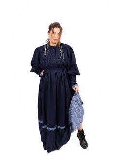 Платье в русском стиле "Поморское" шерстяное