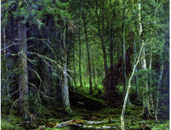 Обогреватель-картина "Лесная глушь"